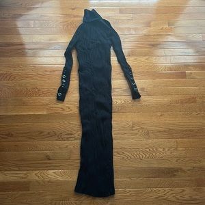 Knit turtleneck dress